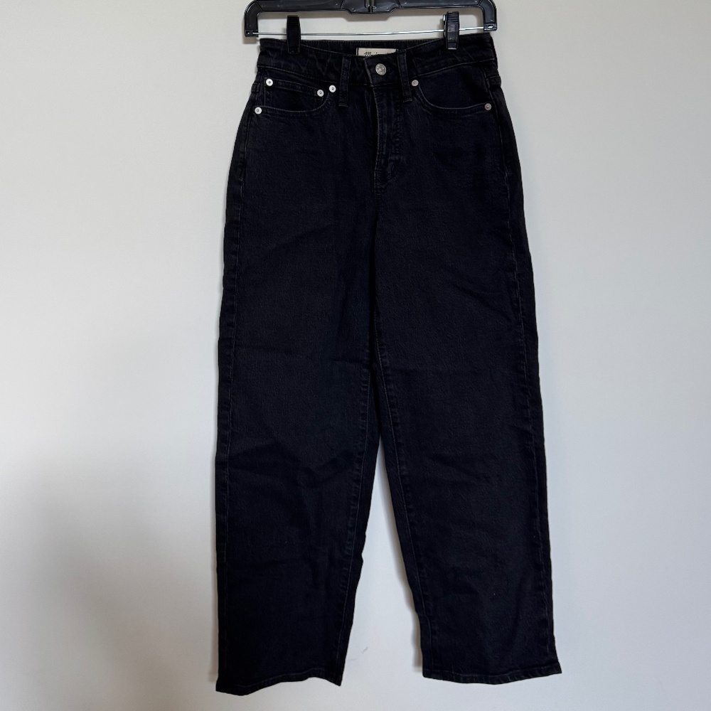Madewell - Black Curvy Perfect Vintage Wide-Leg Jean - Size 24P - NWT